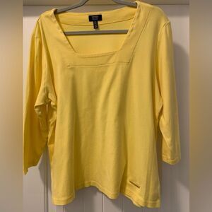 Jones NY Women’s Knit Top Square Neckline Size 2X